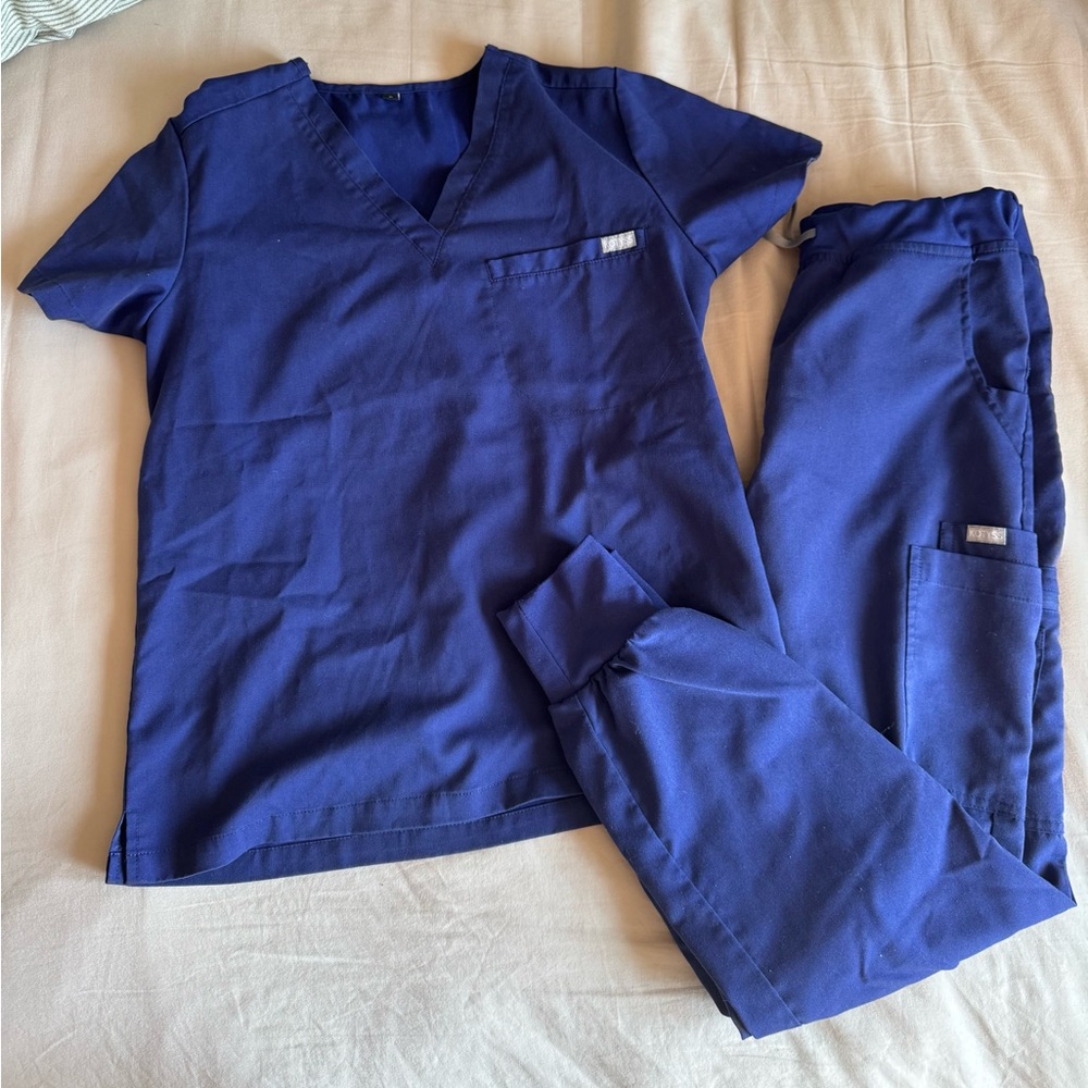Blue Scrub Set